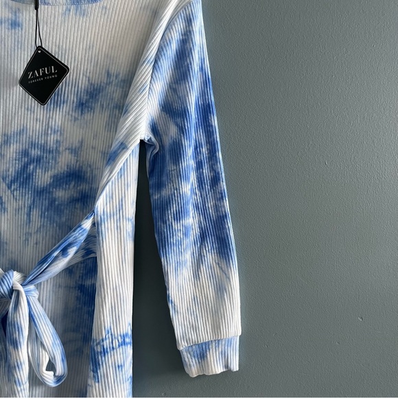 Zaful Ruffle Hem Tie Dye Dress - Picture 8 of 11